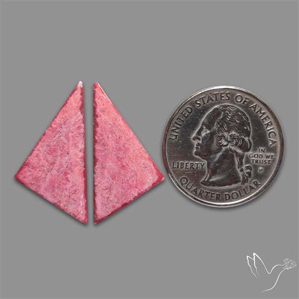 Thulite Cabochons Pair