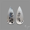 Dendritic Opal Cabochons Pair