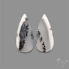 Dendritic Opal Cabochons Pair