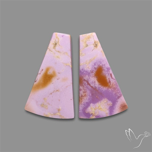 Phosphosiderite Cabochons Pair