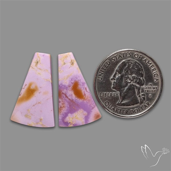 Phosphosiderite Cabochons Pair