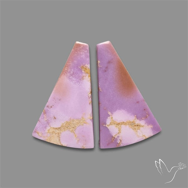 Phosphosiderite Cabochons Pair