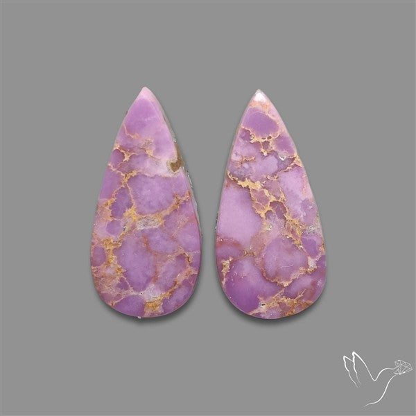 Phosphosiderite Cabochons Pair