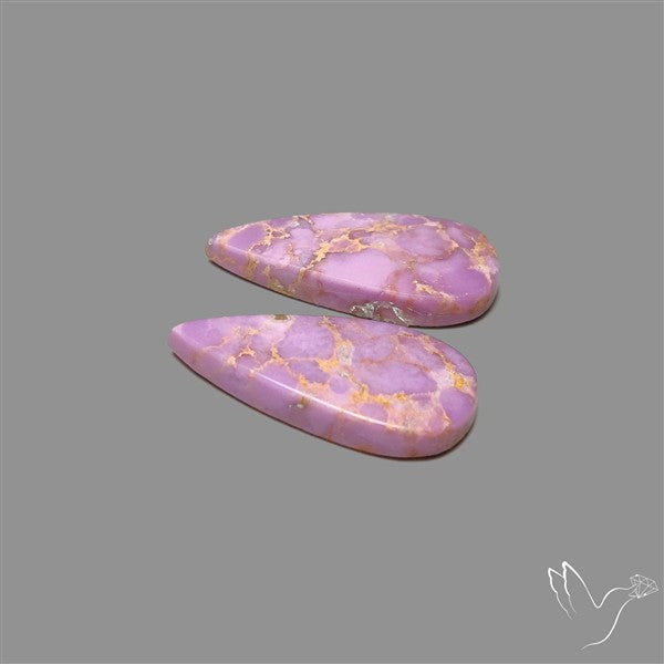 Phosphosiderite Cabochons Pair