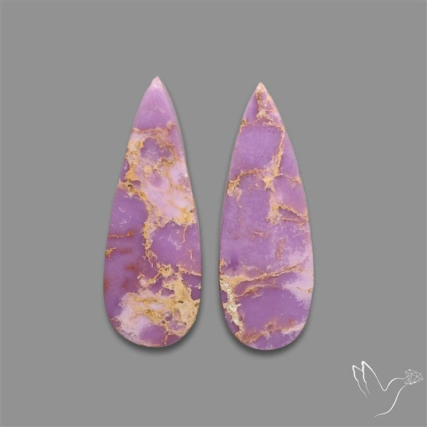 Phosphosiderite Cabochons Pair