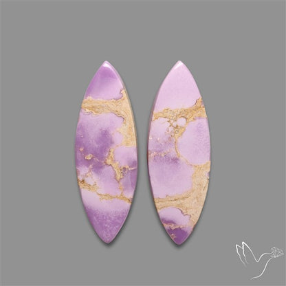 Phosphosiderite Cabochons Pair