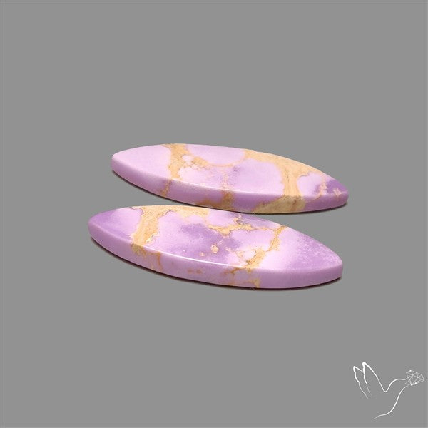 Phosphosiderite Cabochons Pair