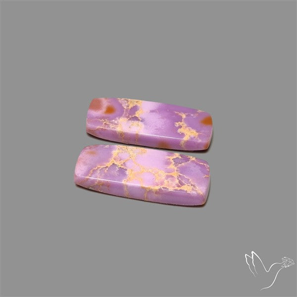 Phosphosiderite Cabochons Pair