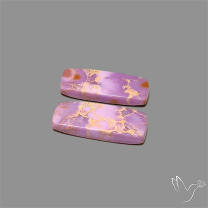 Phosphosiderite Cabochons Pair