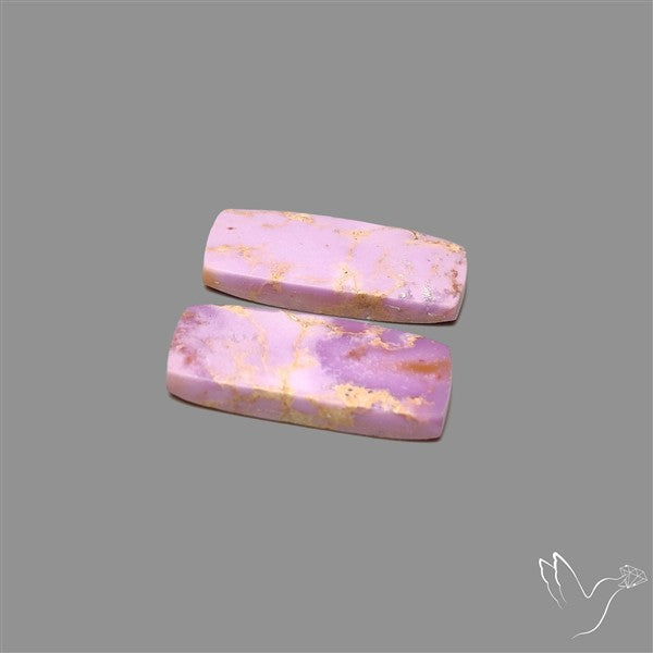 Phosphosiderite Cabochons Pair
