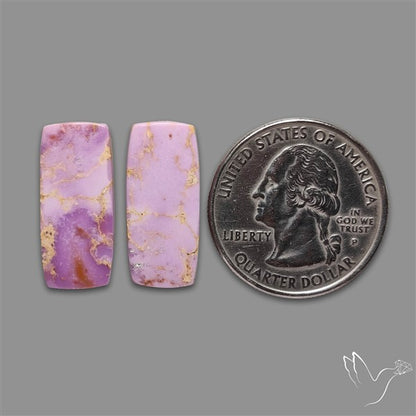 Phosphosiderite Cabochons Pair