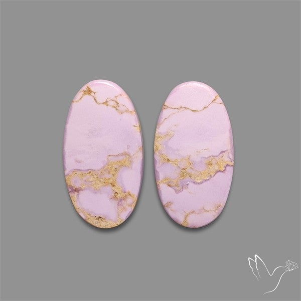 Phosphosiderite Cabochons Pair