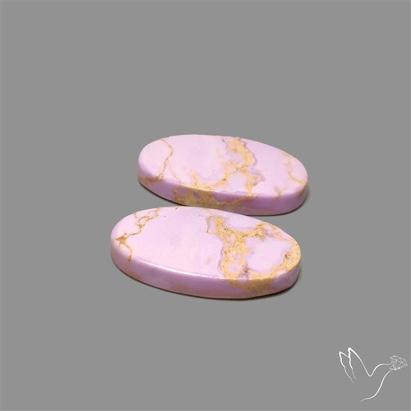 Phosphosiderite Cabochons Pair