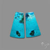 Shattuckite Cabochons Pair