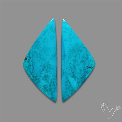 Shattuckite Cabochons Pair
