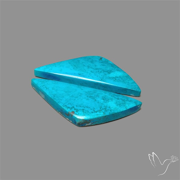 Shattuckite Cabochons Pair