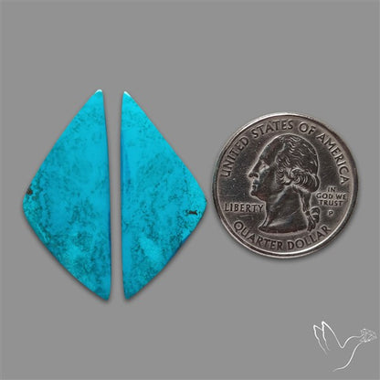 Shattuckite Cabochons Pair