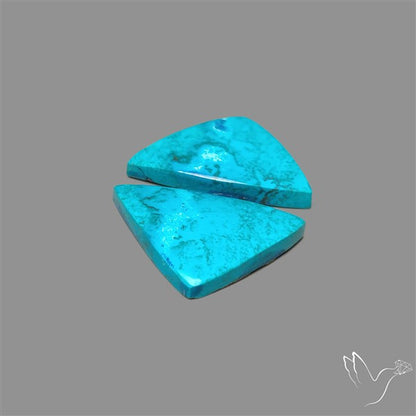 Shattuckite Cabochons Pair