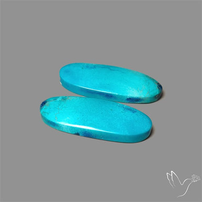 Shattuckite Cabochons Pair