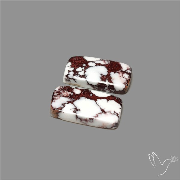 Wild Horse Jasper Cabochons Pair