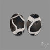Black Septarian Cabochons Pair