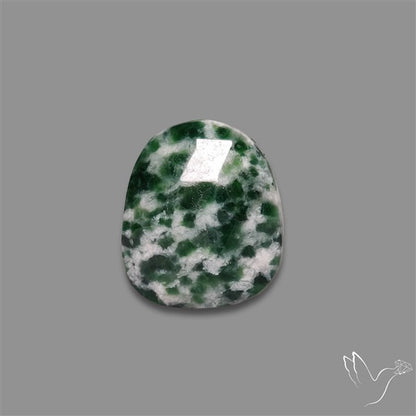 Rose Cut Chrome Diopside In Quartz