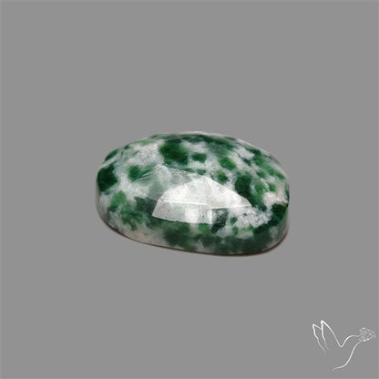 Rose Cut Chrome Diopside In Quartz