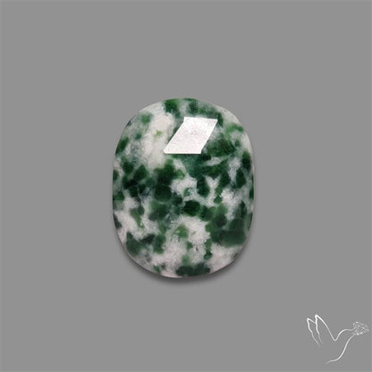 Rose Cut Chrome Diopside In Quartz