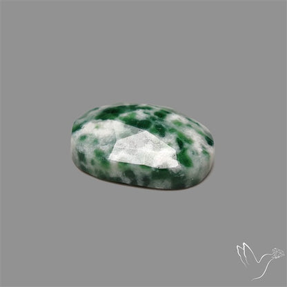 Rose Cut Chrome Diopside In Quartz