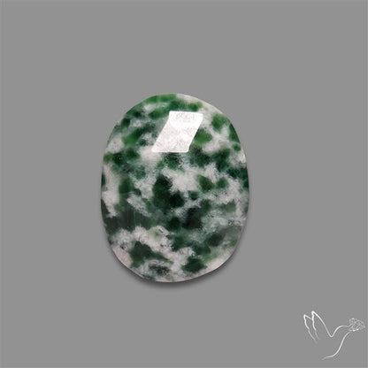 Rose Cut Chrome Diopside In Quartz