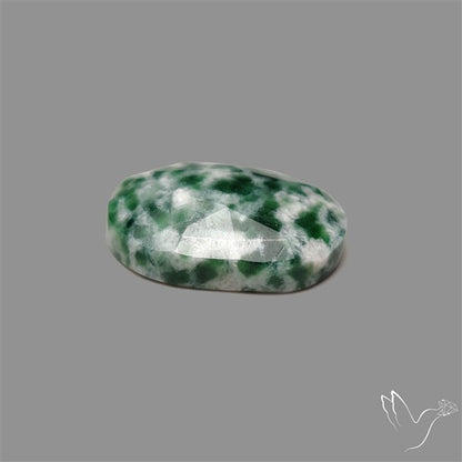 Rose Cut Chrome Diopside In Quartz