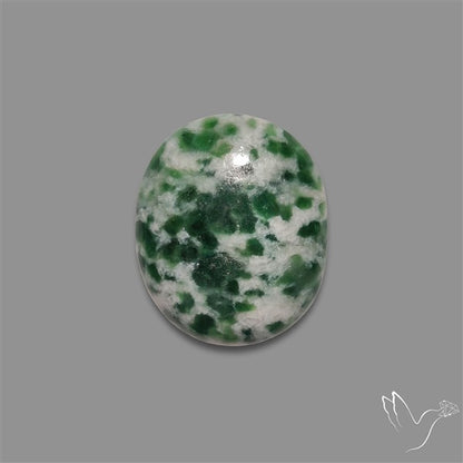 Rose Cut Chrome Diopside In Quartz