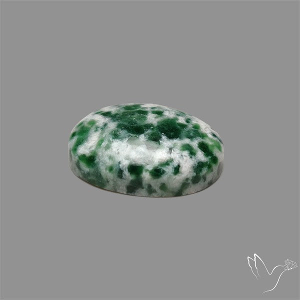 Rose Cut Chrome Diopside In Quartz