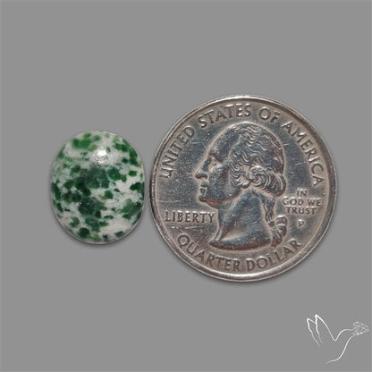 Rose Cut Chrome Diopside In Quartz