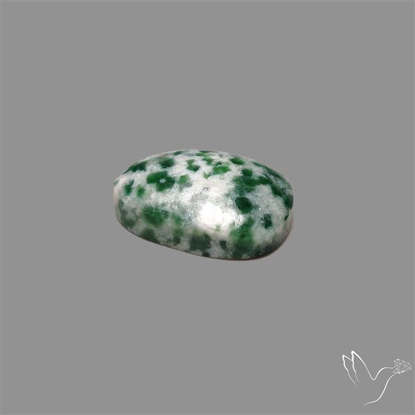 Rose Cut Chrome Diopside In Quartz