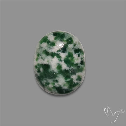 Rose Cut Chrome Diopside In Quartz