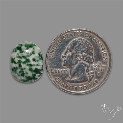 Rose Cut Chrome Diopside In Quartz
