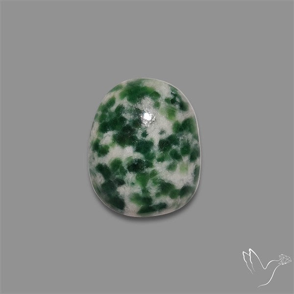 Rose Cut Chrome Diopside In Quartz