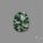 Rose Cut Chrome Diopside In Quartz
