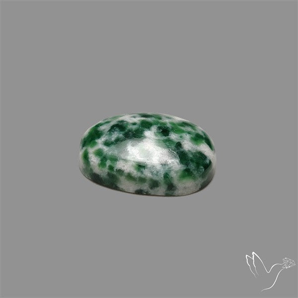Rose Cut Chrome Diopside In Quartz