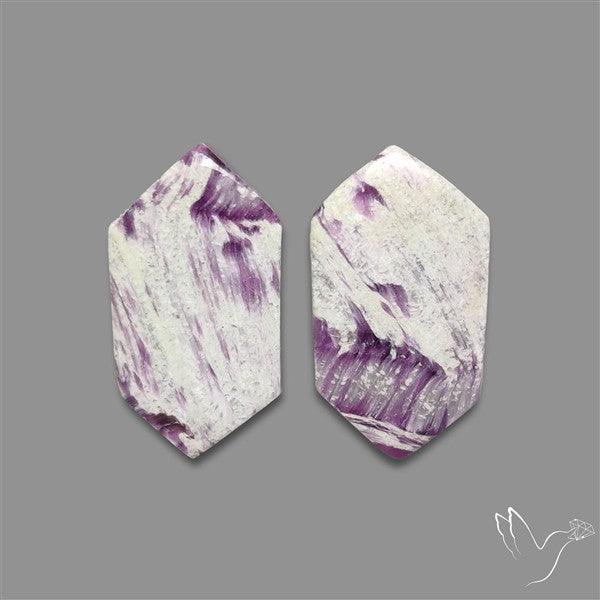 Rare Kammererite Cabochons Pair