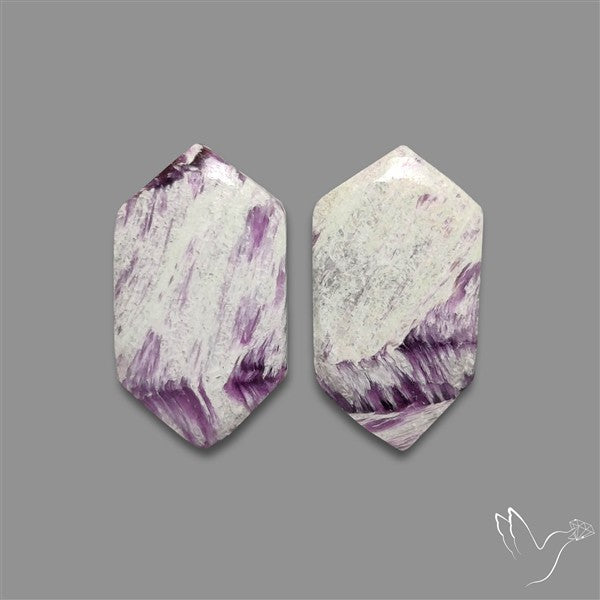 Rare Kammererite Cabochons Pair