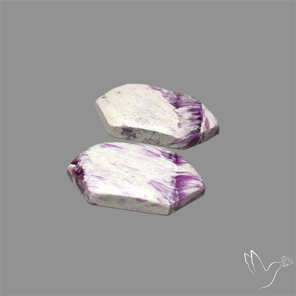 Rare Kammererite Cabochons Pair