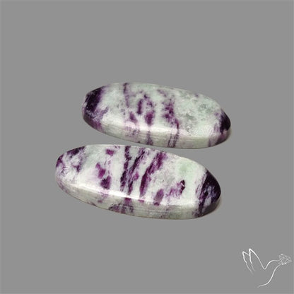 Rare Kammererite Cabochons Pair