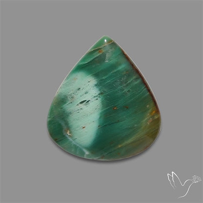 Larsonite Gary Green Jasper Cabochon