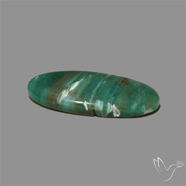 Larsonite Gary Green Jasper Cabochon