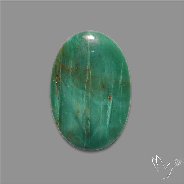 Larsonite Gary Green Jasper Cabochon