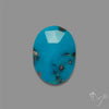 Rose Cut Morenci Turquoise With Pyrite Inclusions