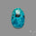Rose Cut Morenci Turquoise With Pyrite Inclusions