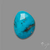 Rose Cut Morenci Turquoise With Pyrite Inclusions